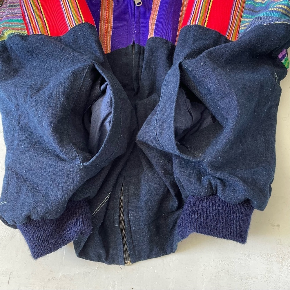 James Halbert Serape Patchwork Bomber Jacket Ethn… - image 8